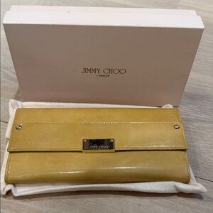 Jimmy Choo Mustard Leather Wallet